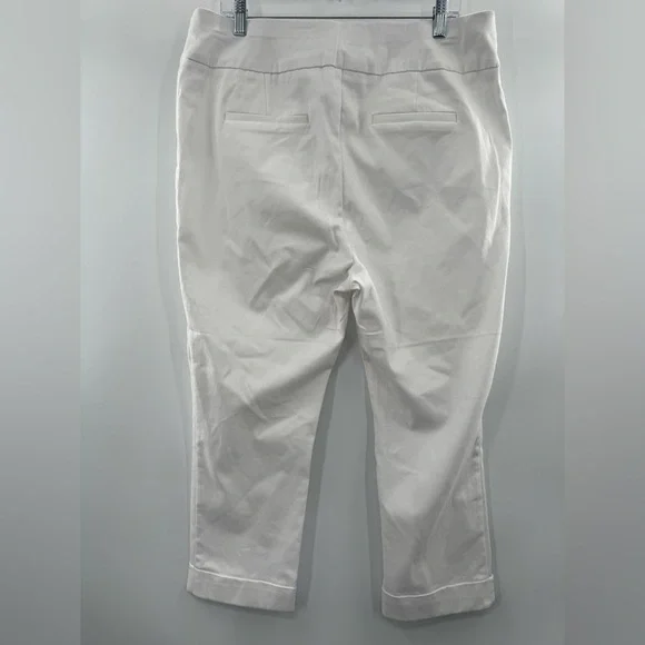 3For$20 New York Company White Cuffed Pull-Up Jeans Size: XXL - Picture 2 of 6